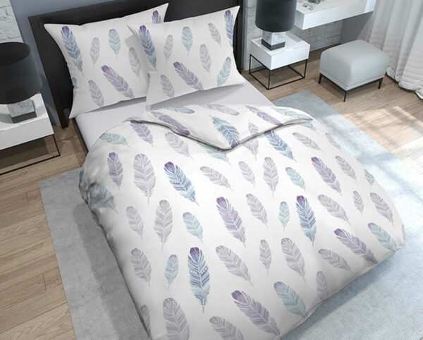 Pościel 100% Bawełna 200x220 Piórka Boho - obrazek 2